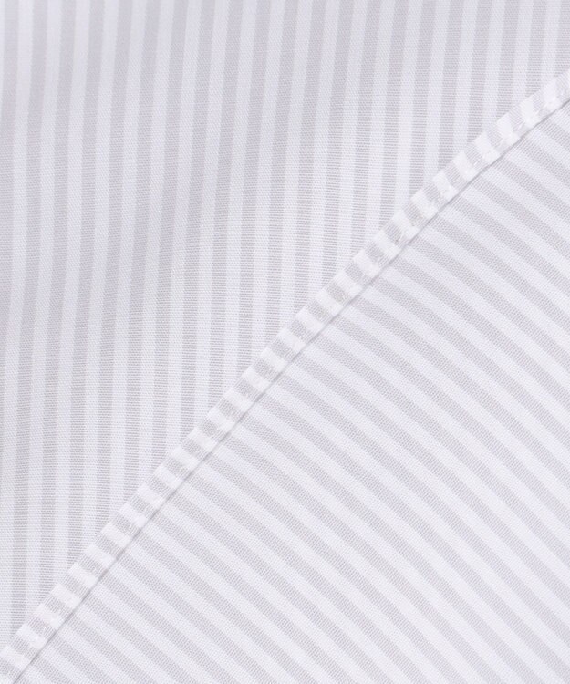 GOTAIRIKU 【形態安定】PREMIUMPLEATS_セミワイドカラー 通年ドレスシャツ（カラー ストライプ） ブラック系