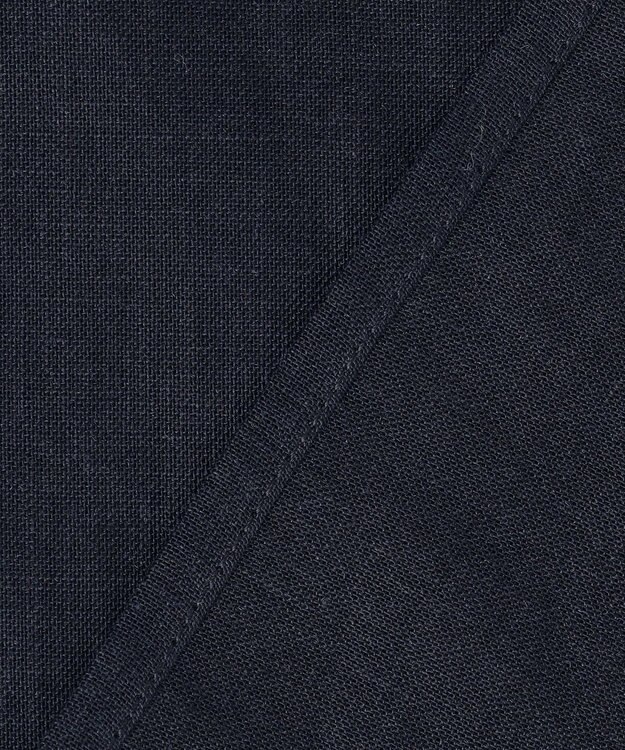 自由区 L 【WEB限定カラーあり】シアーラミーローンバンドカラー ブラウス ネイビー