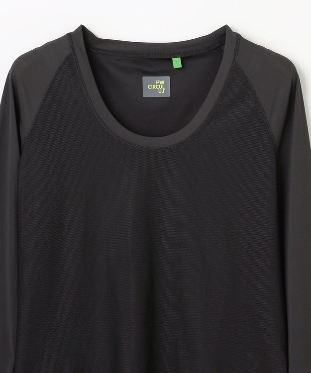 PW CIRCULUS 【WOMEN】UVメッシュコンビインナーシャツ ゴルフウェア レディース ブラック系