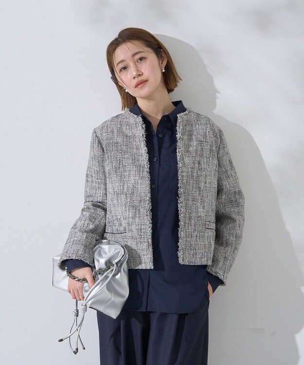 YECCA VECCA ツイードジャケット(1) Mix
