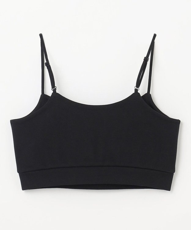 NAVE ストレッチポンチ クロップドキャミ ブラック系