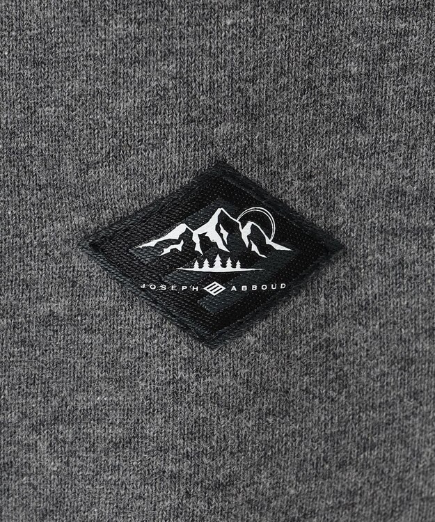 JOSEPH ABBOUD MOUNTAIN 【UNISEX】OG裏毛パイルエンブロイダリー パーカー グレー系