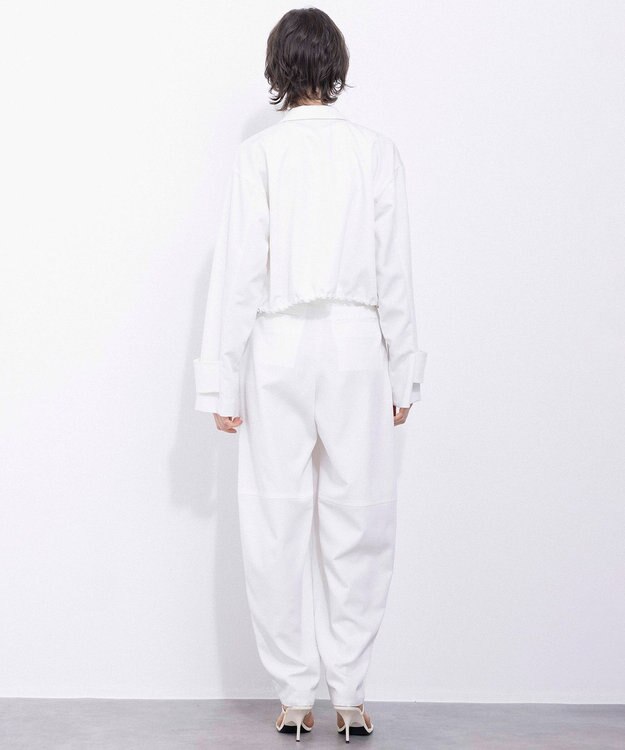 NAVE 【Nave・セットアップ可/洗える/撥水】スパンツイル ショートジャケット ホワイト系