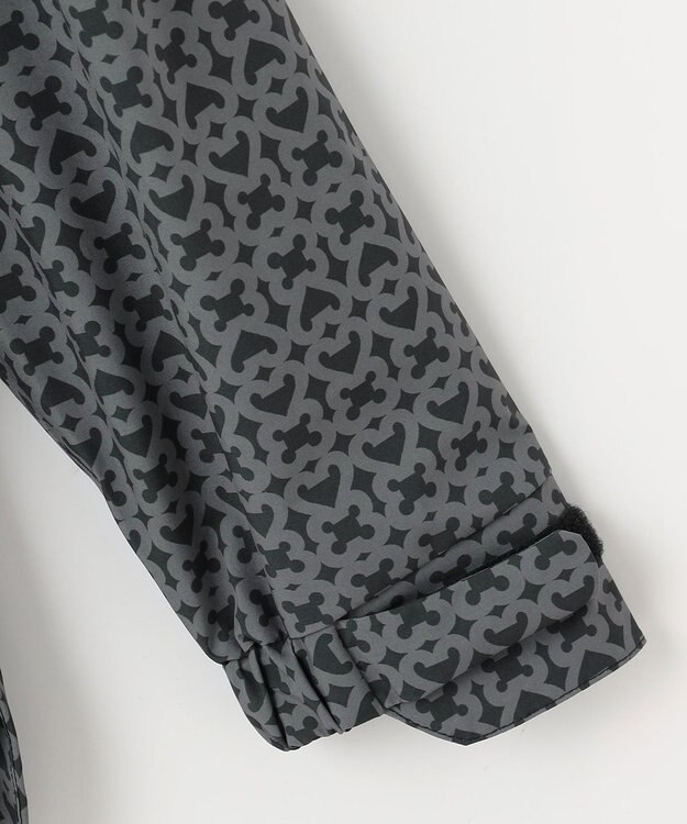 23区GOLF 【MEN】モノグラム レインブルゾン 2WAYストレッチ 透湿防水 防風 撥水 ポケッタブル ブラック系5