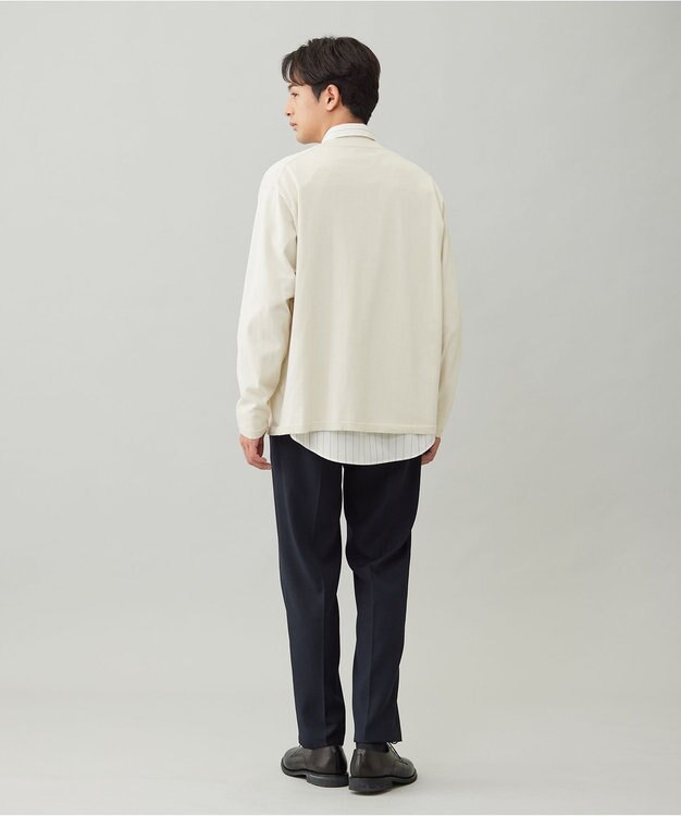 UNFILO MENS アラエルエアリーシアーカーデ アイボリー