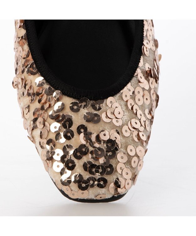 MODE ET JACOMO <carino>２WAYスパンコールバレエ ベージュ