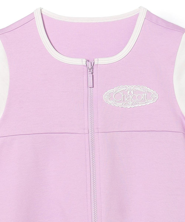 Chacott ジップアップワンピース ライラック