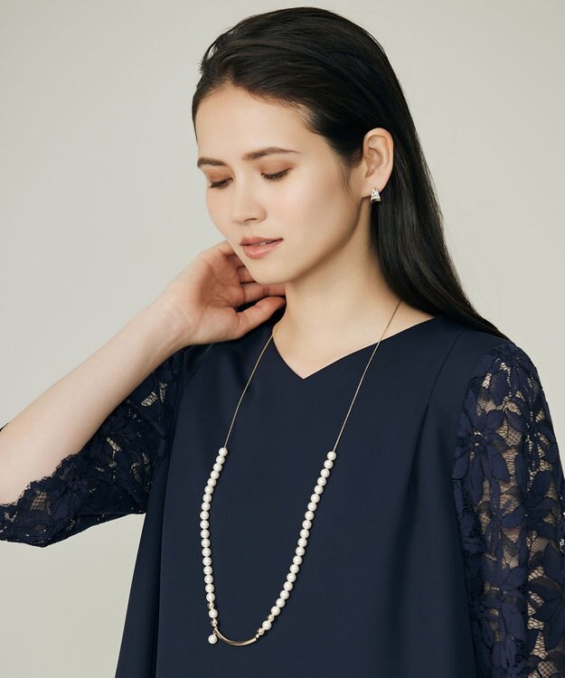 自由区 【カタログ掲載】アレンジパール ネックレス マットゴールド