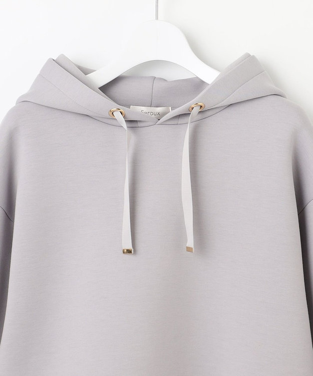 Feroux きれいめダンボール フーディー スカイブルー系