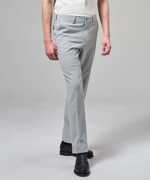 JOSEPH HOMME 新色追加【セットアップ対応】トリコサッカーストレッチ テーパードパンツ / CITY ライトグレー系