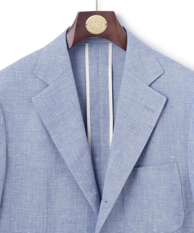 J.PRESS MEN リネンブリーザブルメッシュ ジャケット サックスブルー系