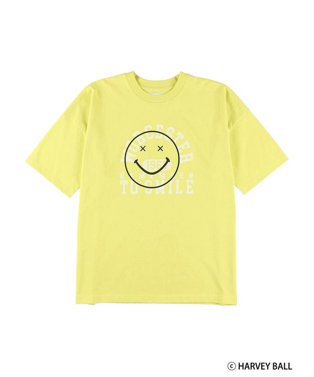 Green Parks Ｓｍｉｌｅｙ　Ｆａｃｅ／スマイルロゴＢｉｇＴシャツ Yellow