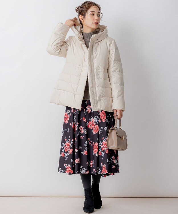 組曲 【8色展開・WEB限定】ウールカシミヤミックス ハイネック ニット ココアブラウン系