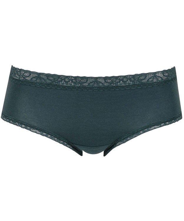 Wing ショーツ　【デイリーフィットやわらかコットン】　ここちよいフィット感　はきこみ丈あさめ　EC2200　ウイング／ワコール グリーン