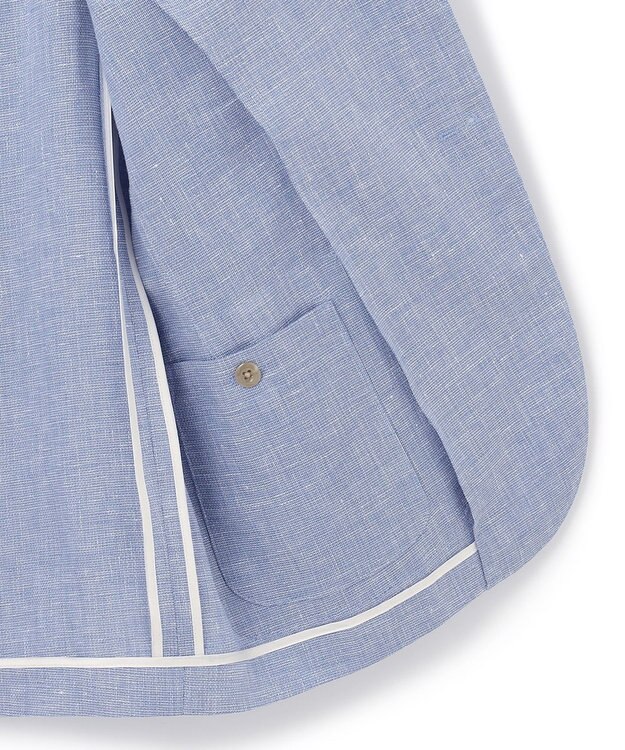 J.PRESS MEN リネンブリーザブルメッシュ ジャケット サックスブルー系