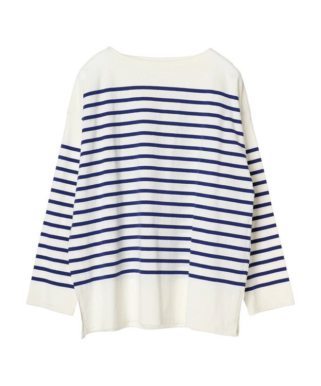 Green Parks パネルボーダーチュニック Blue