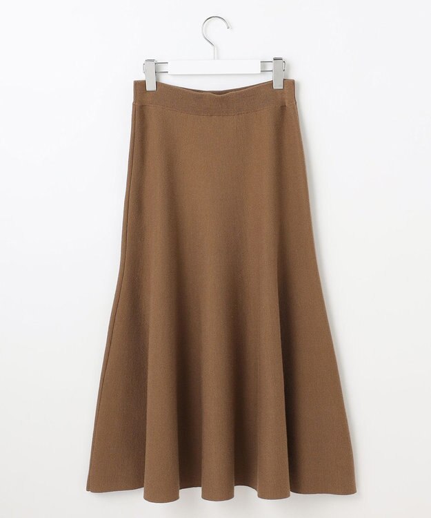 自由区 S 【カタログ掲載】ウールミラノニットフレア スカート モカ