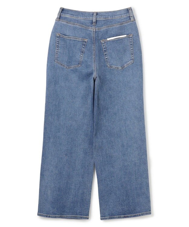 UNFILO 【UNFILO DENIM】撥水ストレッチ ワイドストレートデニム ブルー