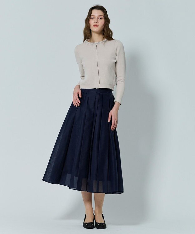 TOCCA MIDNIGHT VELVET ニットジャケット アイボリー系