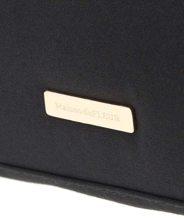 Maison de FLEUR EC限定撥水加工マルチポケット2Wayトートバッグ Black