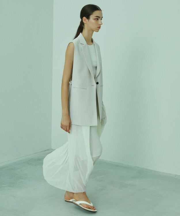 BEIGE， 【S-size】PARM / プリーツスカート Ecru