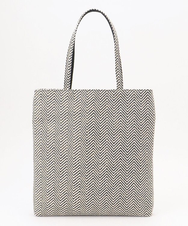 TOCCA 【A4サイズ対応・一部カラー撥水】T CADEAU NEW BAG フラットトートバッグ ヘリンボーン柄
