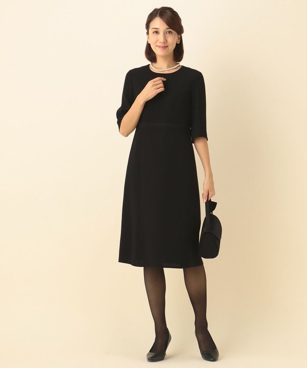 組曲 NOIR モランナ経二重 ジャケット+ワンピース ブラック系