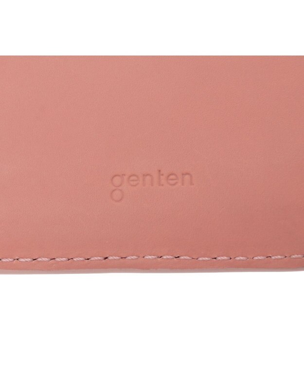 genten 【新色】フラッターカットワーク 二つ折り財布 サクラピンク