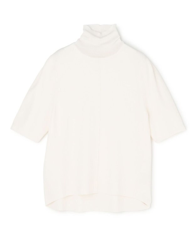 BEIGE， LAURA / ドライタッチ ストレッチショートスリーブニット Ecru