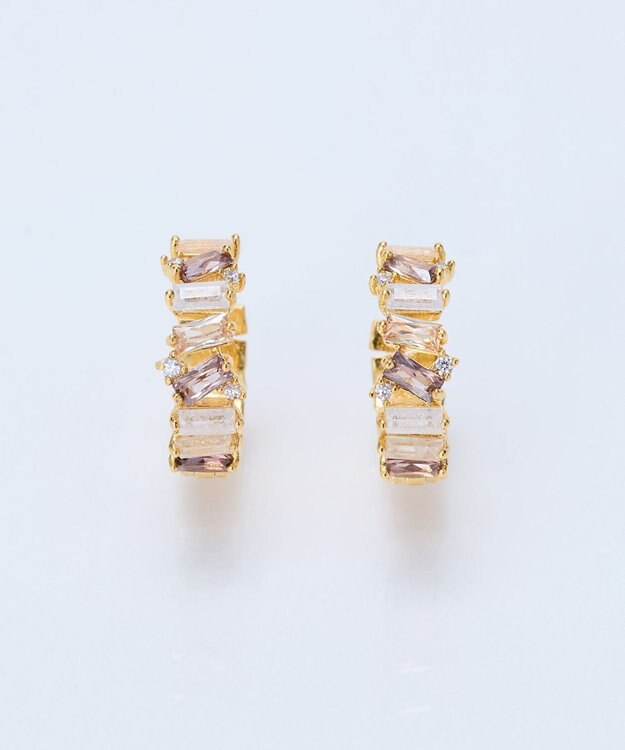 Phoebe グレースカラービジューフープピアス　マルチカラー マルチ1