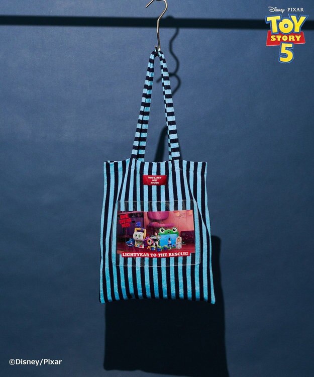 AMERICAN HOLIC 【TOY STORY 5】ストライプパイルトートBAG Blue