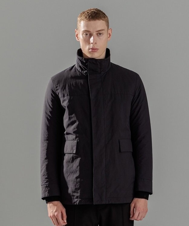 JOSEPH HOMME 【WEB限定】パウダーピーチクロス ナイロンコート ブラック系