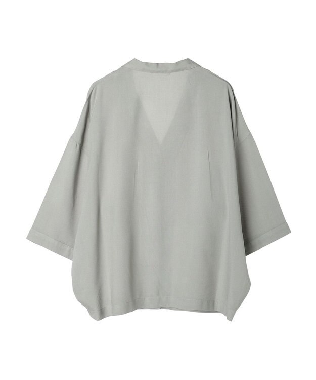 CRAFT STANDARD BOUTIQUE レーヨンワイドシャツ Sax