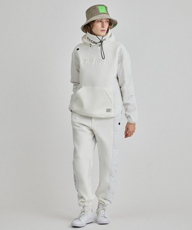 PW CIRCULUS 【MEN】中綿コンビデタッチャブルフーディ ホワイト系