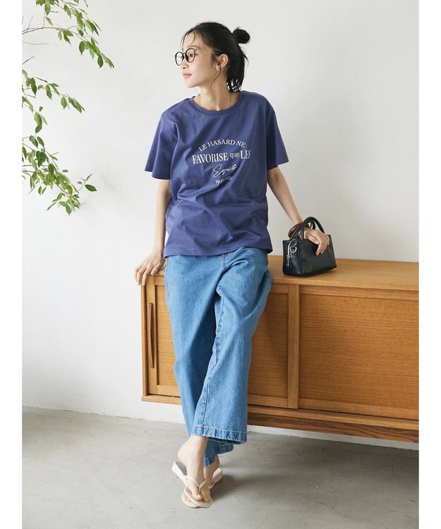 CRAFT STANDARD BOUTIQUE 【ＵＶカット】ＦＡＶＯＲＩＳＥ　ＴＥＥ Blue