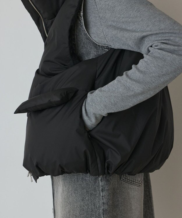 GRACE CONTINENTAL スタンドカラーダウンベスト ブラック