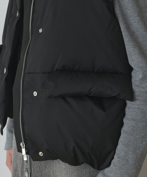 GRACE CONTINENTAL スタンドカラーダウンベスト ブラック