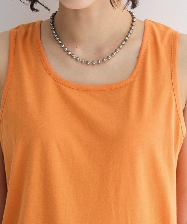 Green Parks Ｉ　ＳＥＴ２点　刺繍ブラウス＋タンクトップ Orange