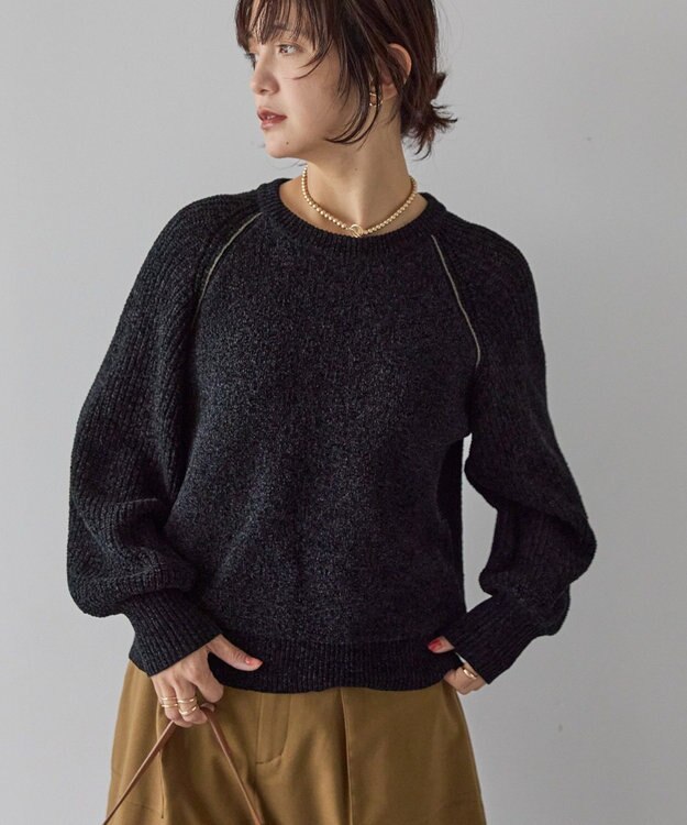 AMERICAN HOLIC モールパイピングプルオーバー Black