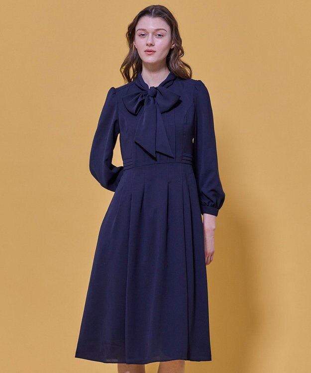 TOCCA PROMISE RIBBON ROSETTE ドレス ネイビー系