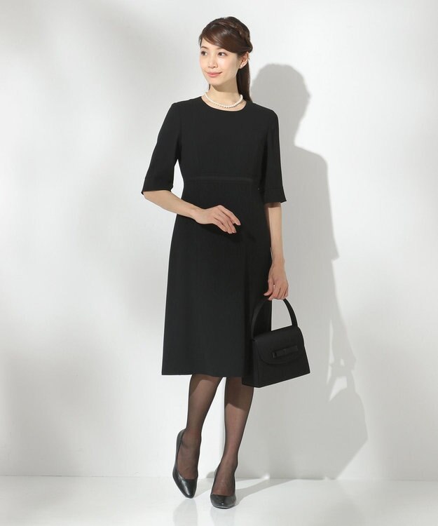 組曲 NOIR モランナ経二重 ジャケット+ワンピース ブラック系