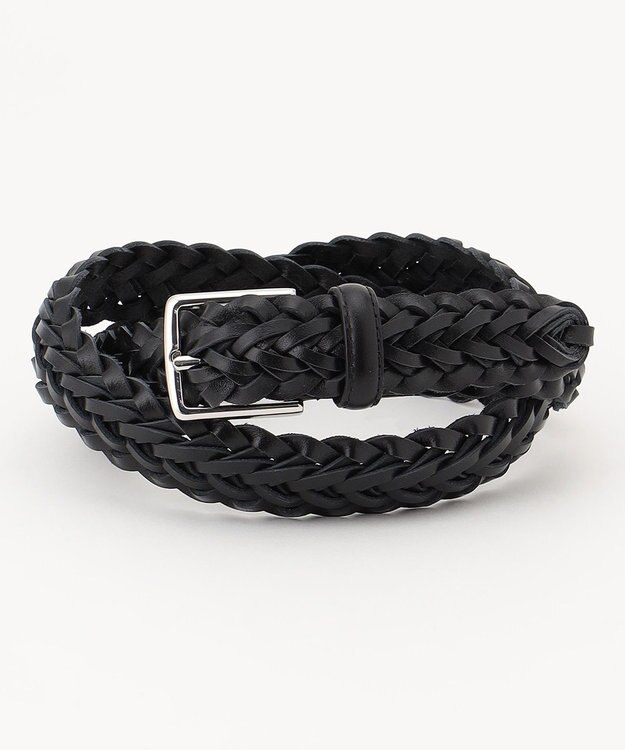 J.PRESS MEN 【WEB・一部店舗限定】レザーメッシュベルト ブラック系