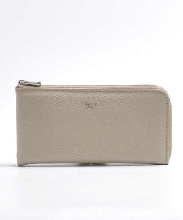 blancle シュリンクレザー Lジップ ロングウォレット トープ
