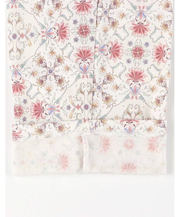 WACOAL ワコール_リラックス＆スリープ パジャマ 長袖 長ズボン 綿混(本体) ダブルジャカード素材 上下セット 前開き S~3L 大きいサイズ ミントン NDW423 /ワコール ホワイト