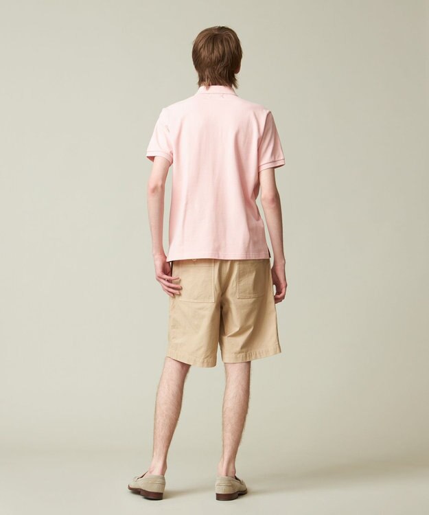 J.PRESS MEN 【大人気 / 10色展開】バックブル カノコレジメン ポロシャツ ローズ系