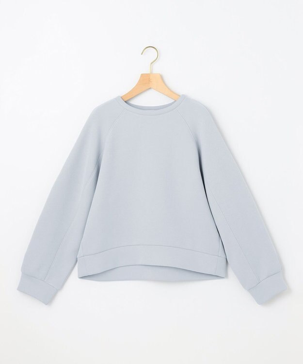 組曲 L ダンボールジャージー ショート丈プルオーバー サックスブルー系