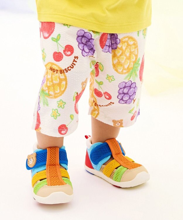 MIKI HOUSE HOT BISCUITS 【ビーンズ×フルーツシリーズ】【80-120cm】6分丈ハーフパンツ アイボリー
