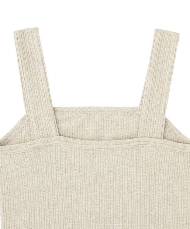 earth music&ecology チェーンリブラメカットタンクトップ Beige