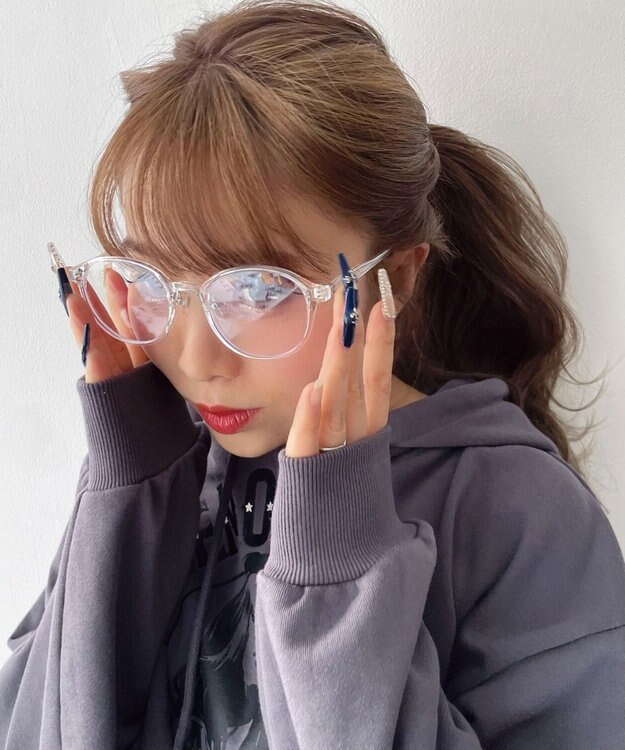 WEGO 【ユニセックス着用ITEM】ボストンフレームアイウェア 柄1