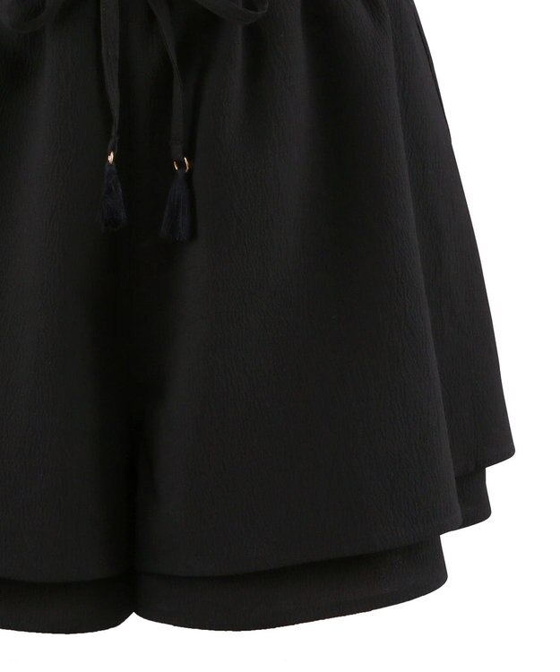 San-ai Resort（三愛水着楽園） 楊柳　ショートパンツ　M・L　【San-ai Resort（サンアイリゾート）】 ブラック